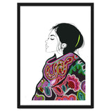 Embroidery Realistic Digital Embroidery Fashion Illustration Art Print Viddy Pop Studio Mood Room thumbnail