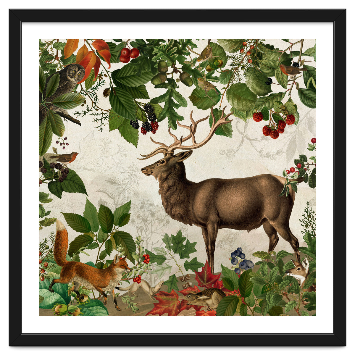 Nostalgic Autumn guardians of the forest 1