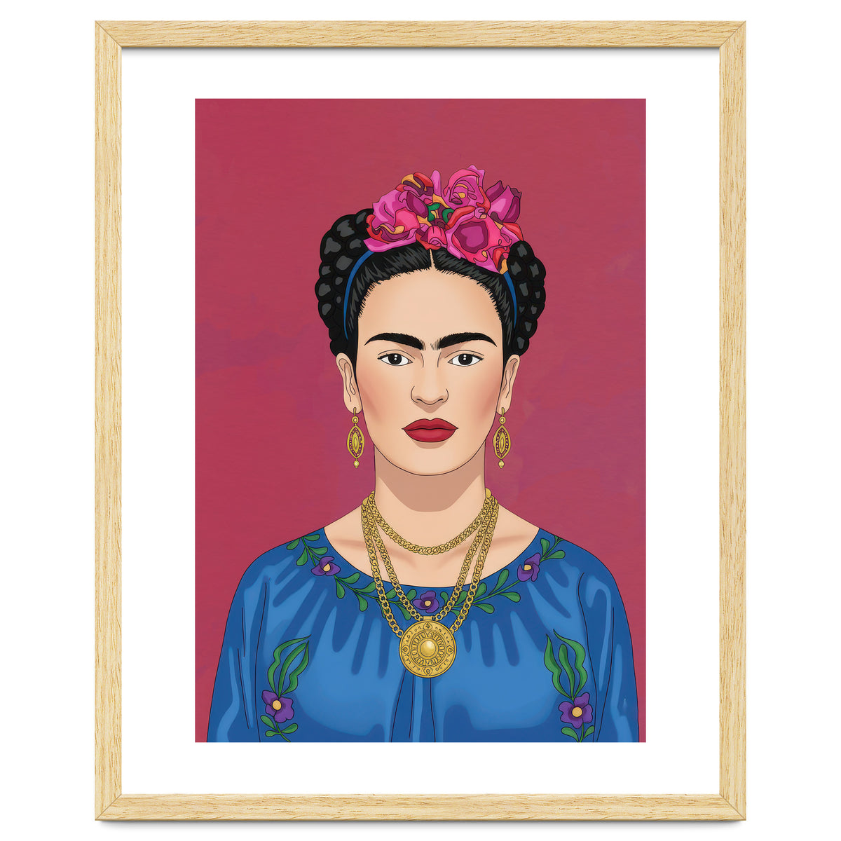 Frida Kahlo Portrait Illustration