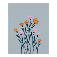 Orange and Pink Flowers (Print Only)