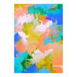 The Power Of Faith, Abstract Watercolor Painting, Pastel Bohemian Colorful Eclectic, Blush Sky 70s Playful (Print Only) thumbnail