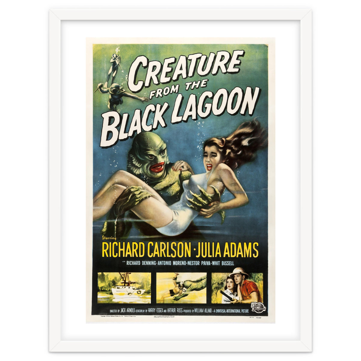 CREATURE FROM THE BLACK LAGOON (1954), directed by JACK ARNOLD.