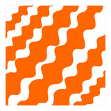 Slanting Orange Wavy Pattern (Print Only) thumbnail