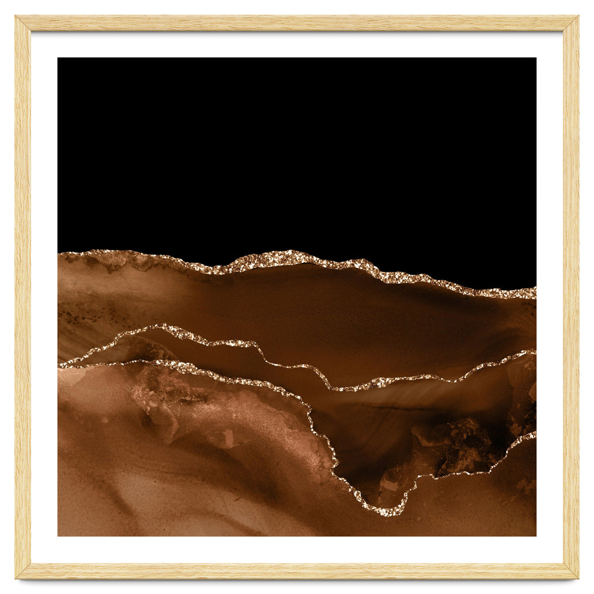 Brown & Gold Agate Texture 07