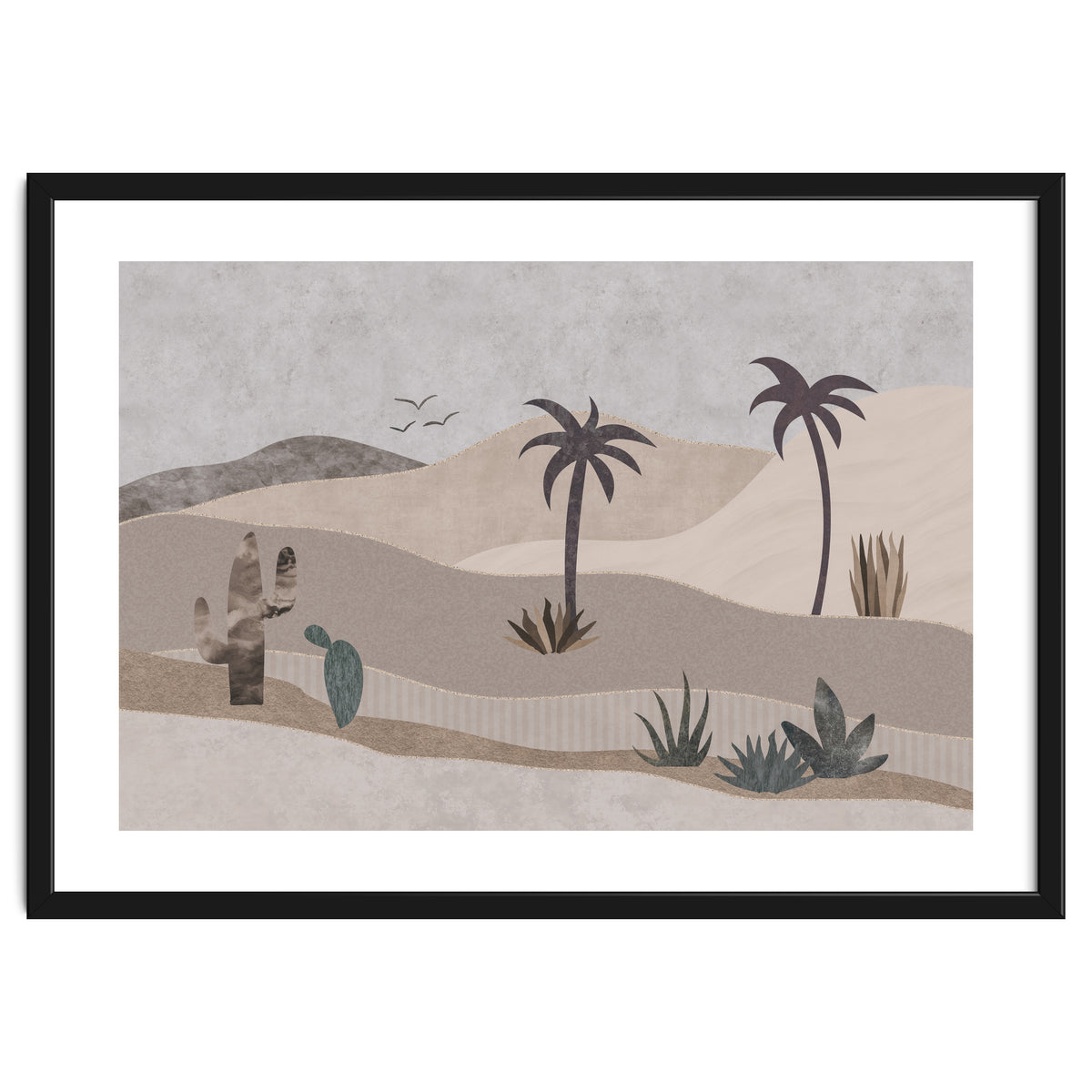 Abstract Landscape Calm Oasis