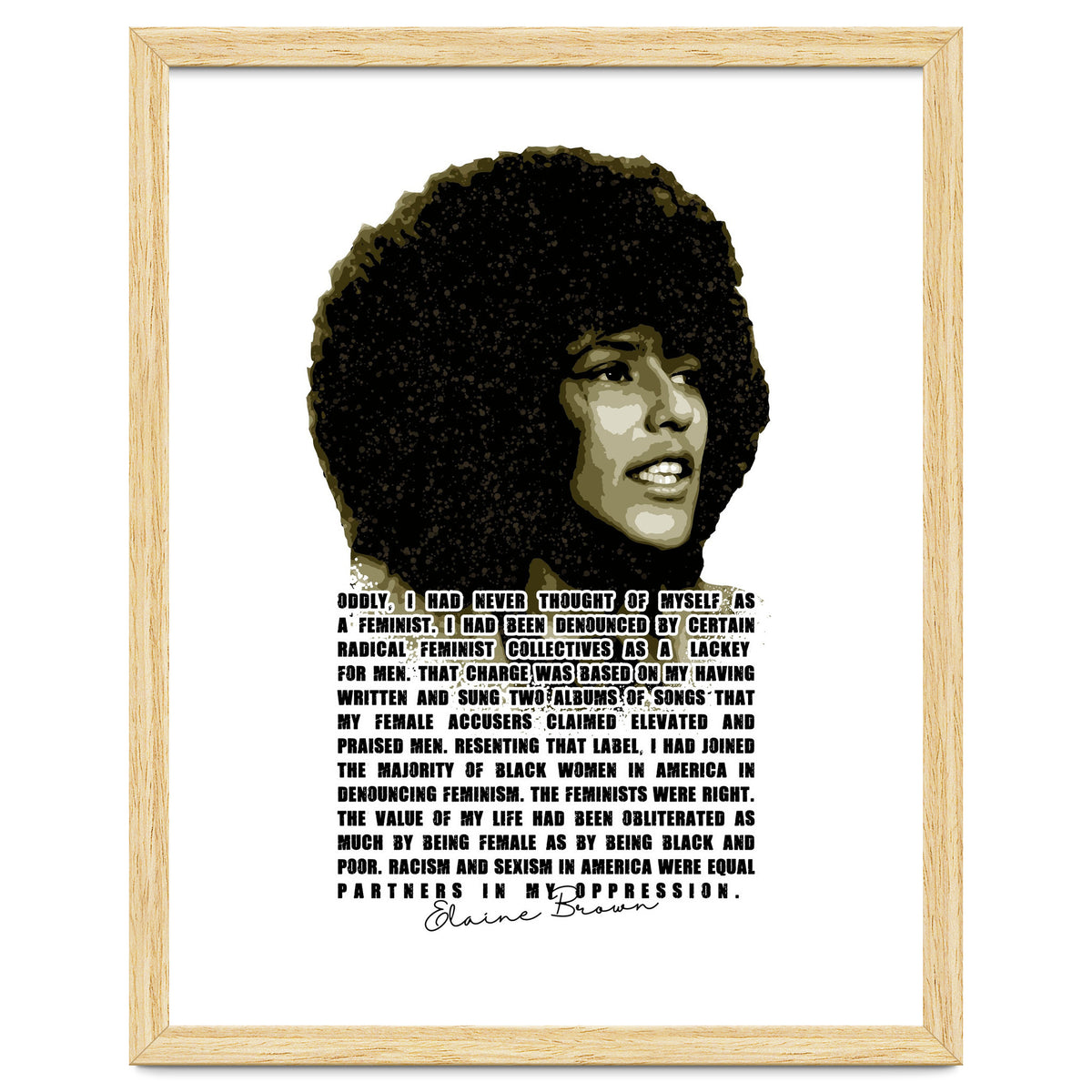 Elaine Brown American Prison Activist Legend in Vintage Quotes