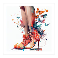 Butterfly Heels Splash (Print Only)