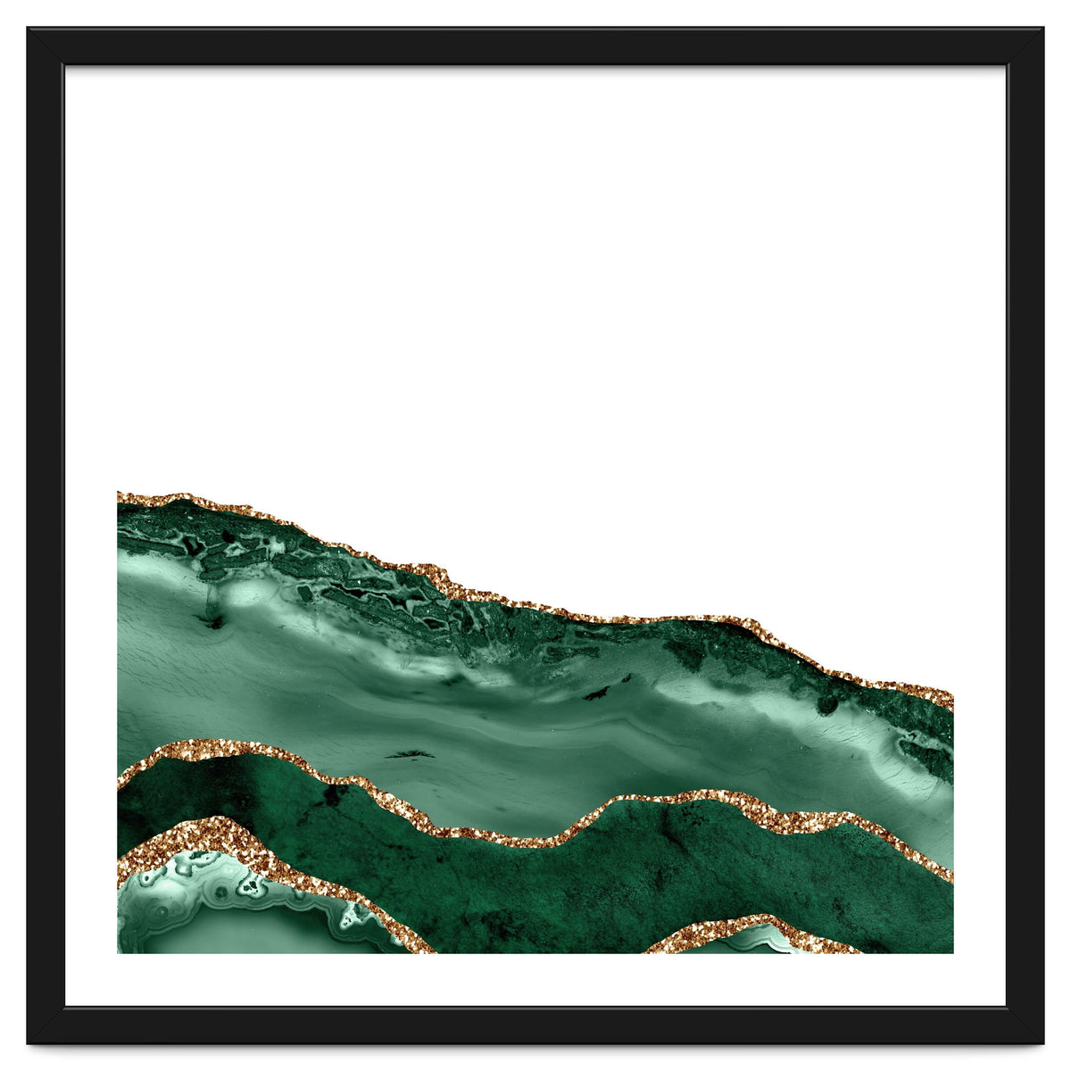 Emerald & Gold Agate Texture 08