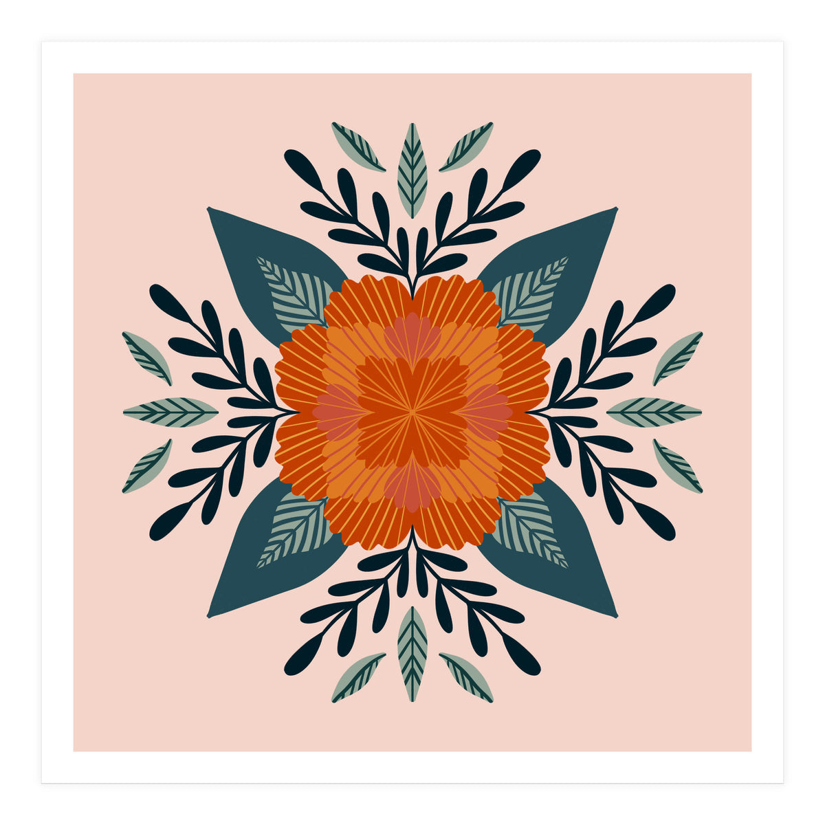 Orange Flower (Print Only)