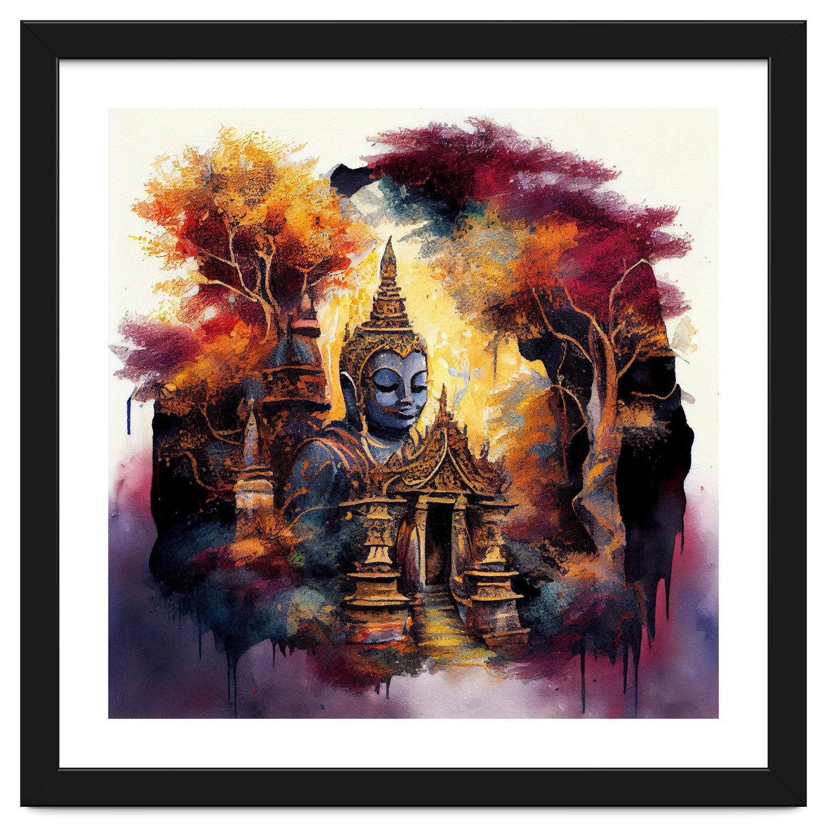 Autumn Forest Buddha Temple