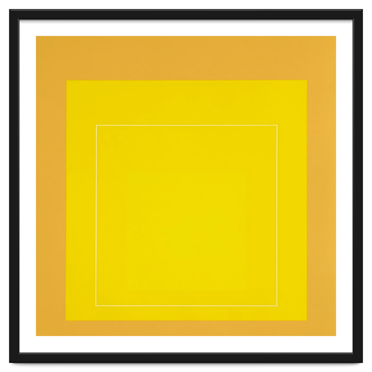 JOSEF ALBERS - HOMAGE TO THE SQUARE YELLOW