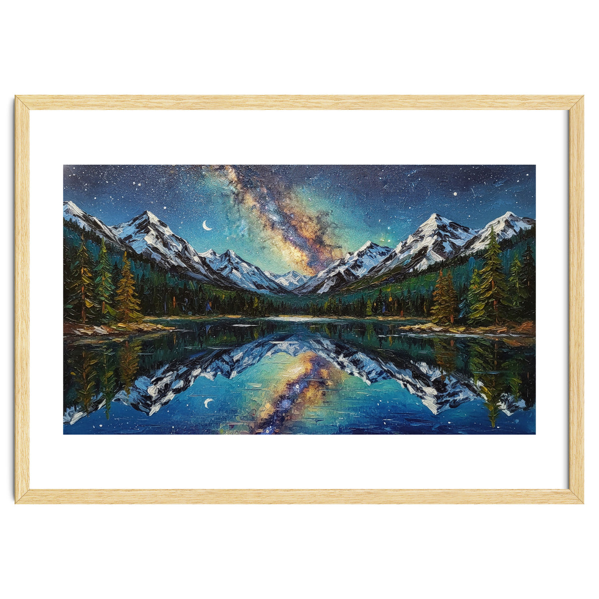 Midnight Mountain Reflection