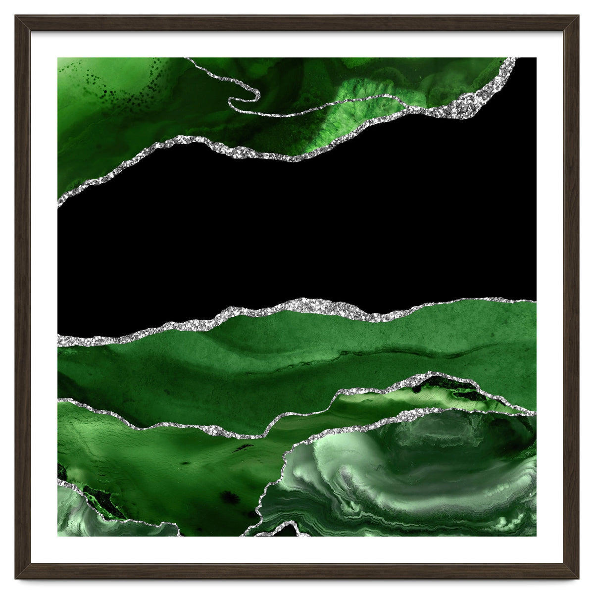 Green & Silver Agate Texture 02