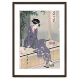 Kitagawa Utamaro (Copy) / 'Mujer sentada en una veranda', ca.  1798; 20th century, Japanese School. thumbnail