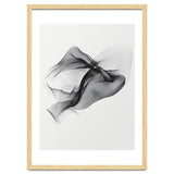 Abstract Black Flowing Fabric Wave thumbnail