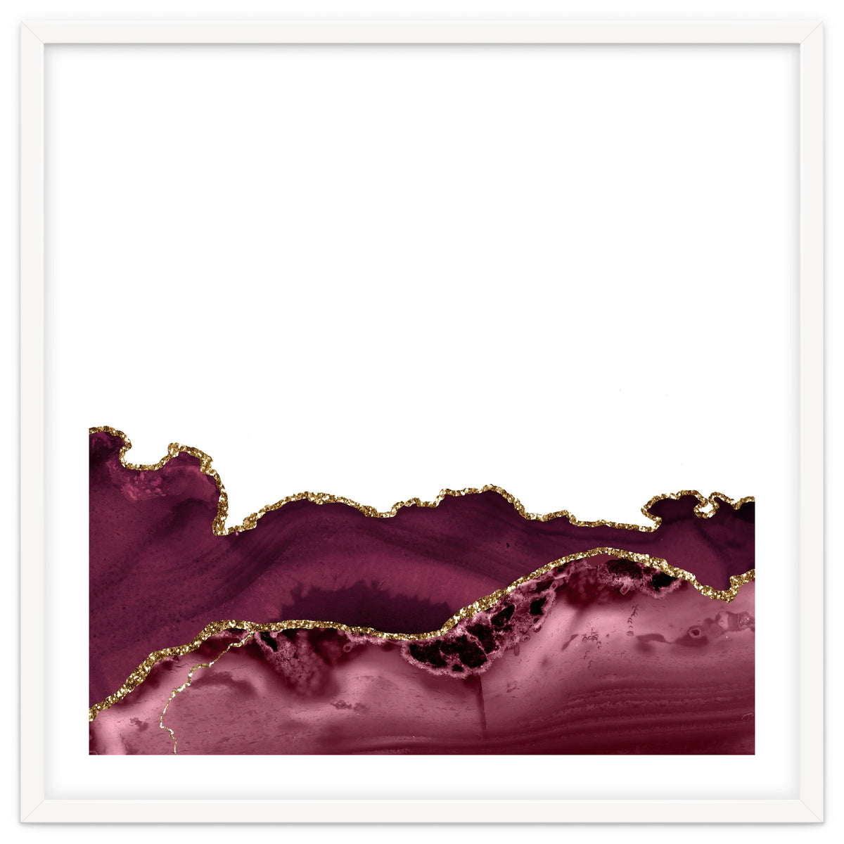 Burgundy & Gold Agate Texture 30