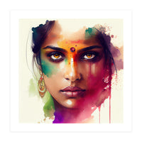 Watercolor Hindu Woman #2 (Print Only)