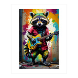 Raccoon Plays Guitar (Print Only) thumbnail
