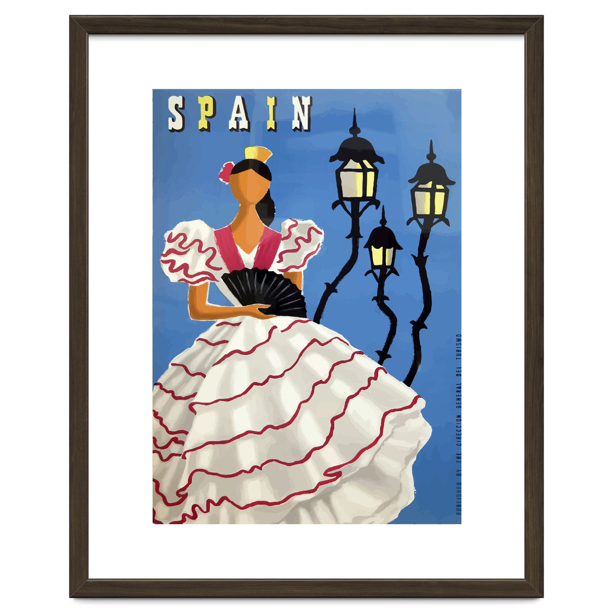 Spain, A Lady in Traditional Costume