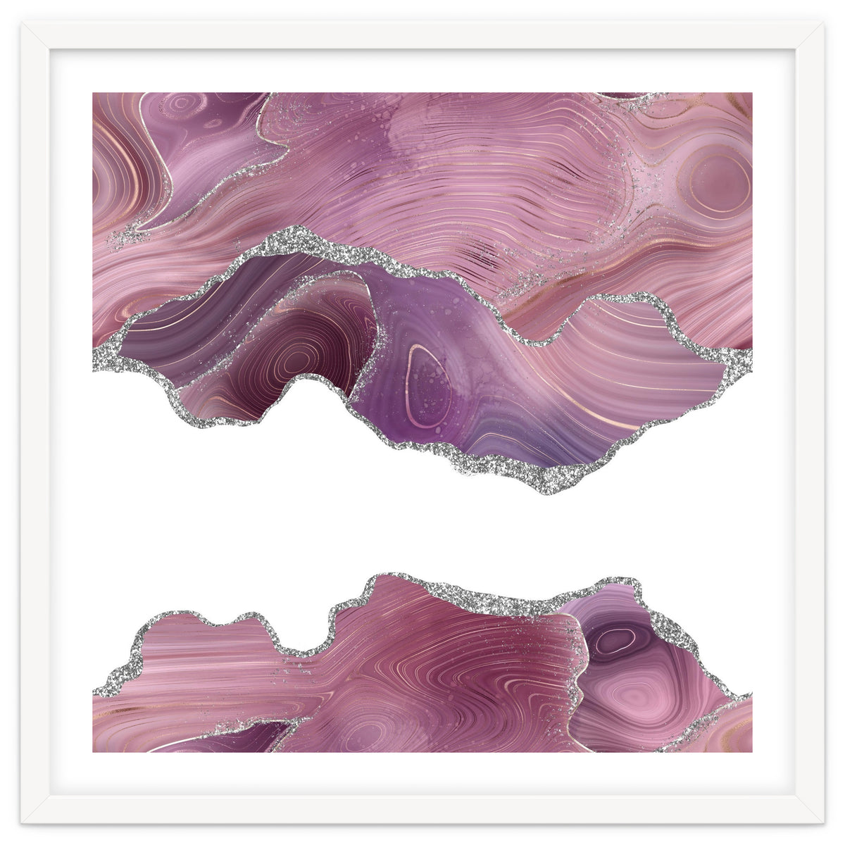 Mauve & Silver Agate Texture 07