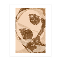Abstract Brown Scratch (Print Only)