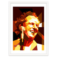 Lee Ritenour Jazz Guitarist Retro Portrait