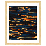 Sunset Reflection, Positivity Hope Growth Optimism Mindset, Nature Marble Dark Ocean thumbnail