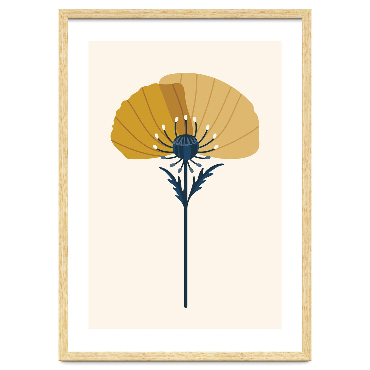 Ochre Half Poppy