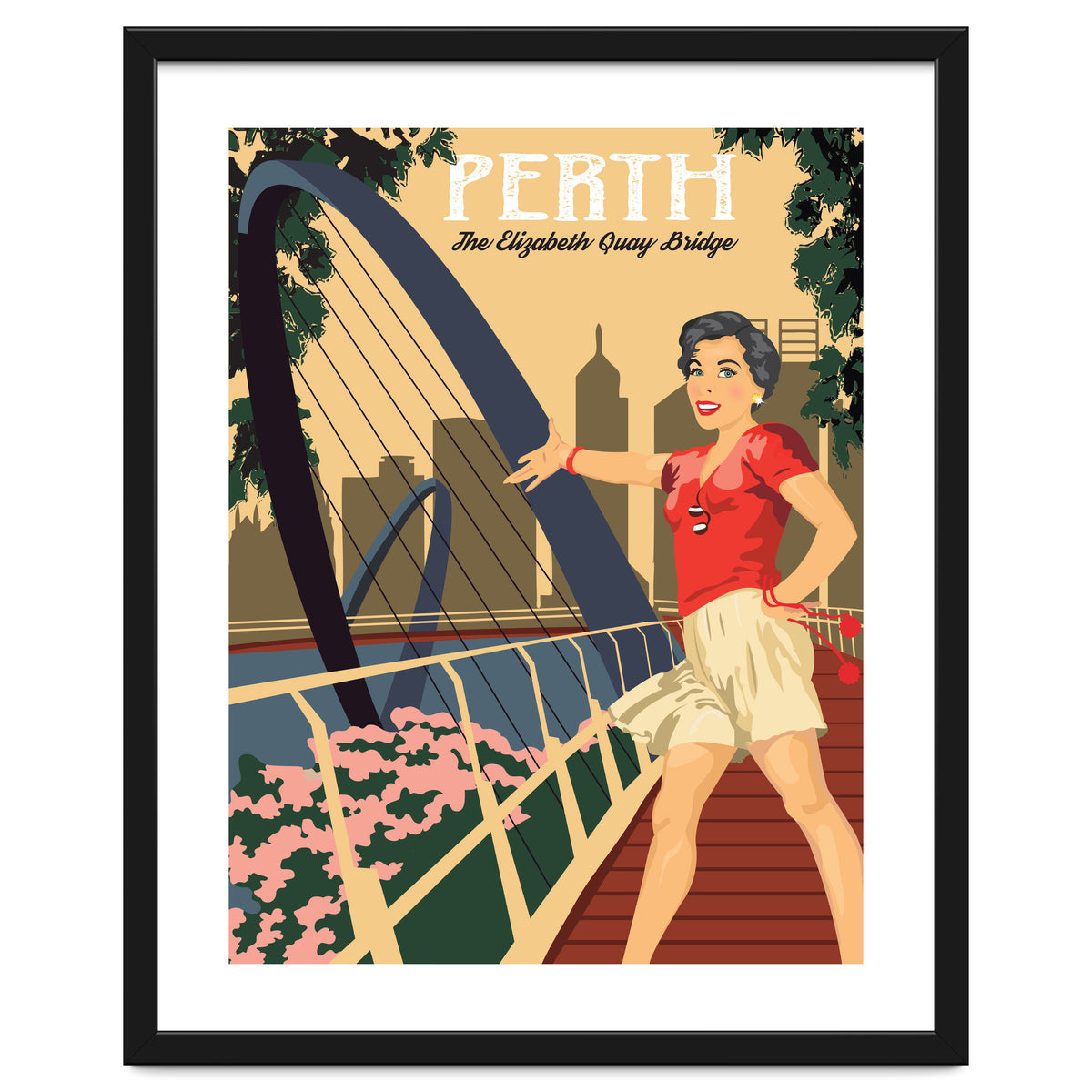 Perth, The Elizabeth Quay Bridge, Australia