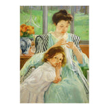 Young mother sewing, 1901 Canvas,92,4 x 73,7 cm. (Print Only) thumbnail