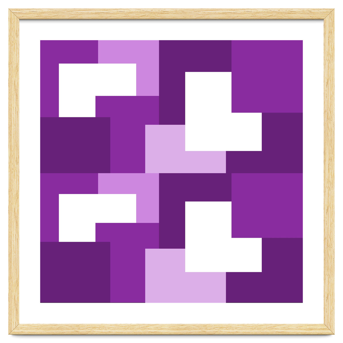 Purple Abstract Square Tiles