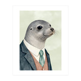 Seal Animal In A Suit  (Print Only) thumbnail