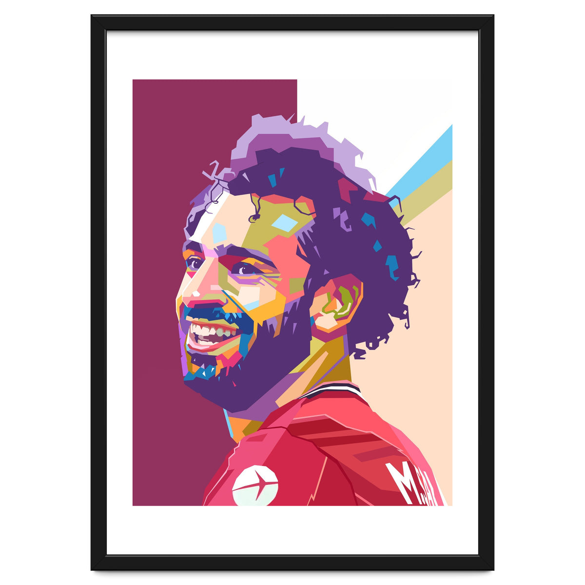 Mohamed Salah pop art portrait