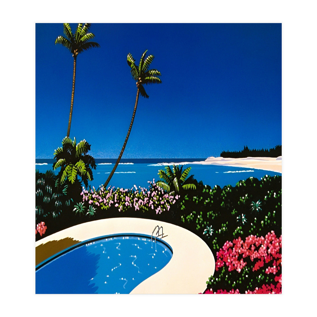 Hiroshi nagai - Swimming Pool, vaporwave (Print Only)