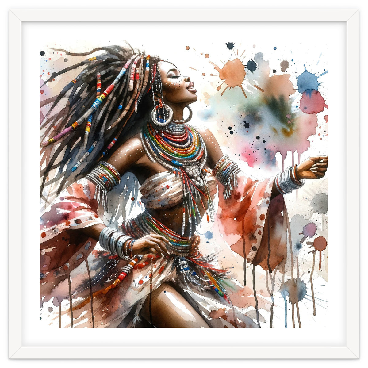 Skyward Beadwork Dancer Portrait