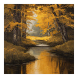 Golden Autumn Forest River (Print Only) thumbnail