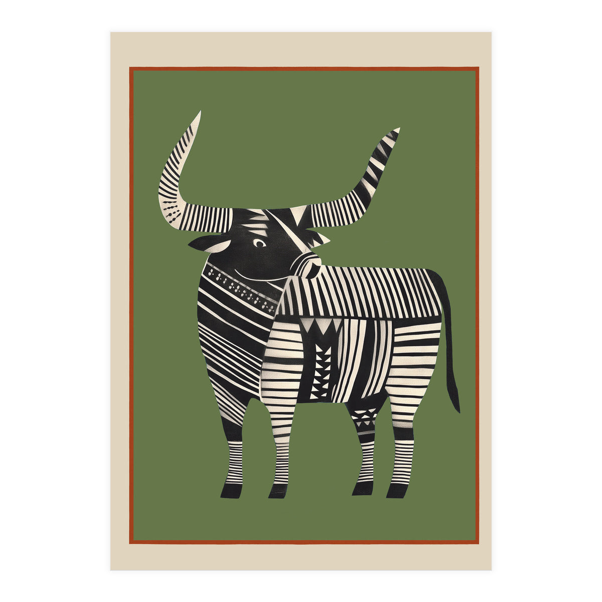 Striped Bull (Print Only)