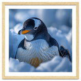 Gentoo Penguin In Its Natural Snowy Habitat thumbnail