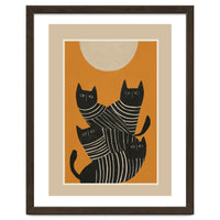 Abstract Black Cats