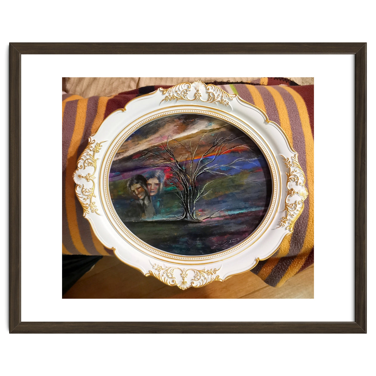 Memory 26x29.cm.acrylic. With Frame 33x38.cm.