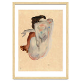 Crouching Nude in Shoes and Black Stockings, Back View. thumbnail