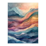 Abstract Fluid Mountain Landscape Art (Print Only) thumbnail