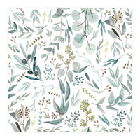 Eucalyptus Leaves Botanical Pattern (Print Only)