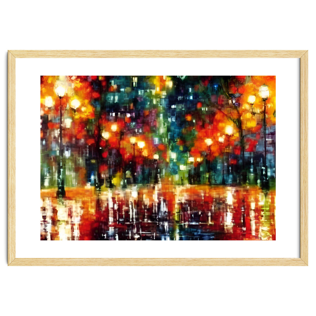 Abstract Contemporary Rainy