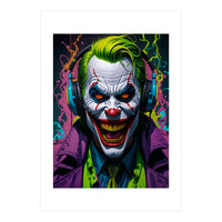 Clown In Headphones (Print Only)