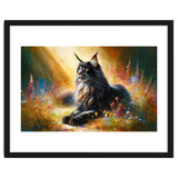 Majestic Lynx In Blooming Meadow thumbnail