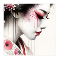 Petal Drift Modern Geisha (Print Only)