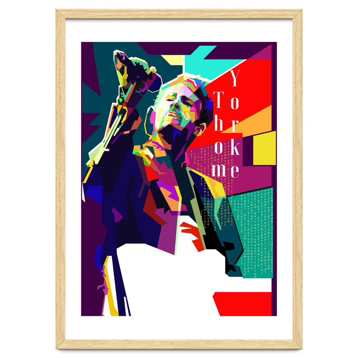 Thom Yorke Singer Musician Pop Art WPAP