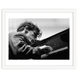 Pianist Glenn Gould with the Berlin  Philharmonic Orchestra under Herbert von Karajan. Berlin,1957. thumbnail