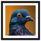 Close Up Of A Pigeon's Head And Neck thumbnail